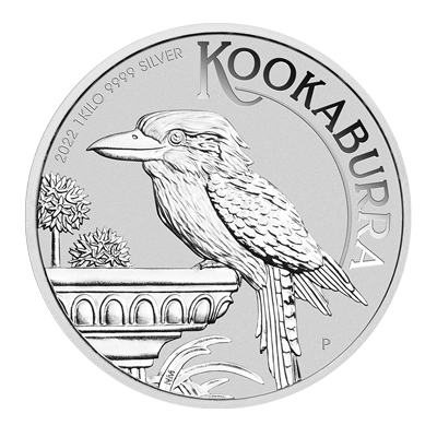 A picture of a 1 Kilo Australian Kookaburra Silver Bullion Coin (2022)